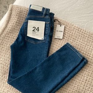 NWT Re/Done 90s High Rise Ankle Crop